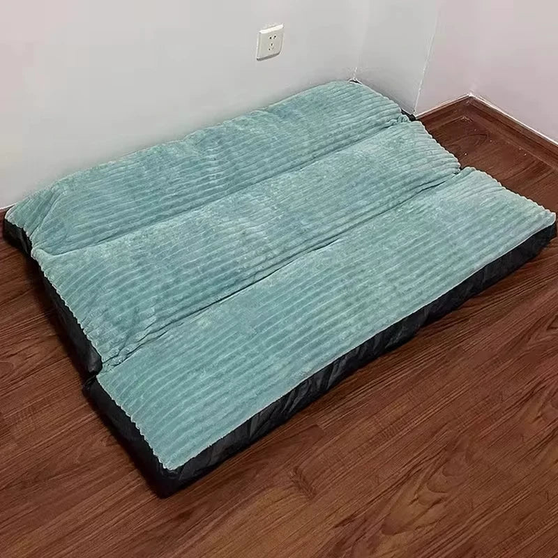 Corduroy Dog Mat Plush Dog Bed for Small Medium Large Dogs Detachable Washable Pet Sleeping Bed Mat Pet Supplies