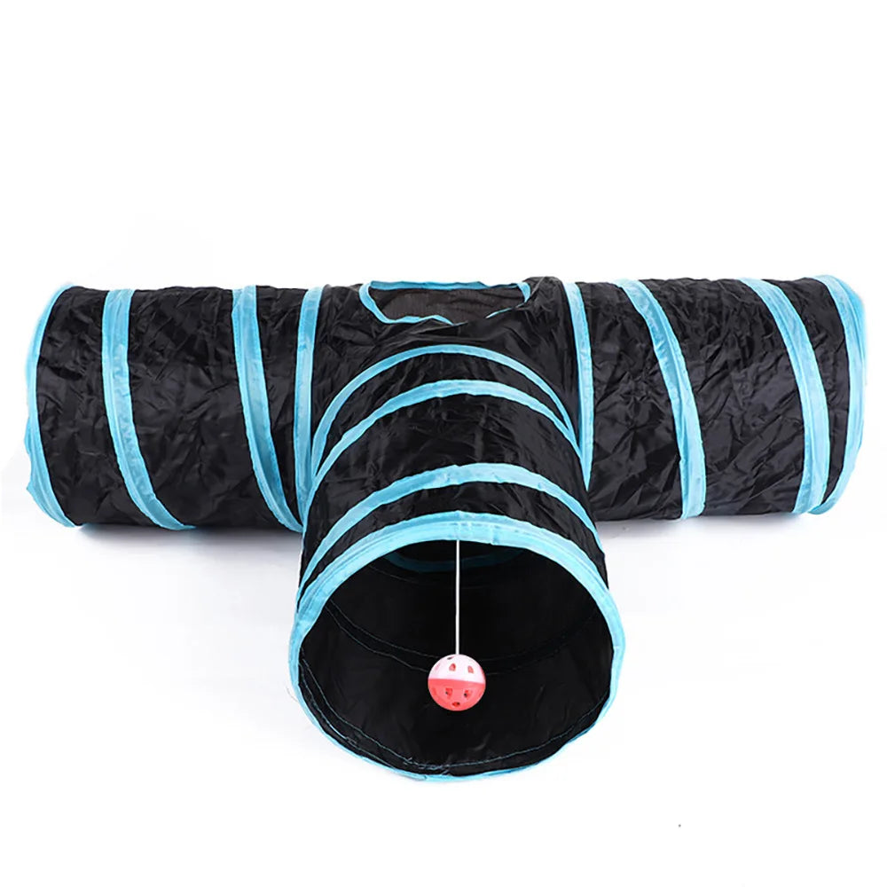 Cat Tunnel Foldable Cat Tunnel Pet Supplies Cat S T Y Pass Play Tunnel Cat Toy Breathable Drill Barrel for Indoor loud paper