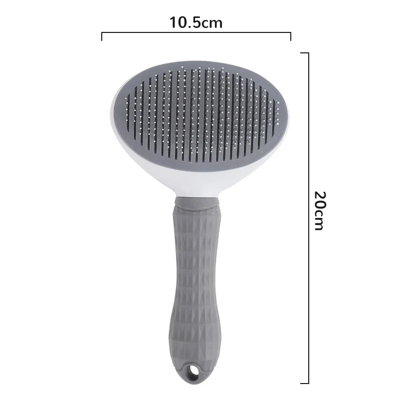Pet Hair Removal Brush Dog Hair Comb Stainless Steel Automatic Hair Fading Cat Comb Pet Cleaning Grooming Supplies